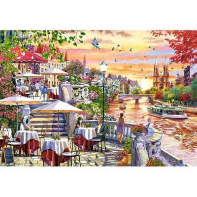 Castorland Romantisches Stadtsonnenuntergang Puzzle - 1000 Teile - Herausfordernd & Entspannend Castorland Romantisches Stadtsonnenuntergang Puzzle - 1000 Teile - Herausfordernd & Entspannend