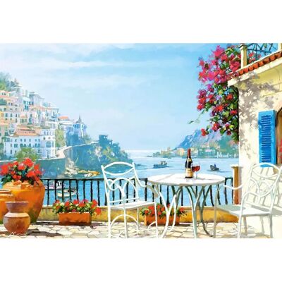Castorland Mediterrane Wijn voor Twee Puzzel - 1000 Stukken Castorland Mediterrane Wijn voor Twee Puzzel - 1000 Stukken