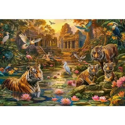 Castor Tigers Paradise Puzzle - Puzzle - Publicité Castor Tigers Paradise Puzzle - Puzzle - Publicité