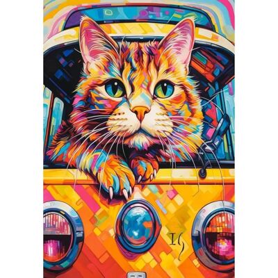 Castor 1000PCS Puzzle Bus Chat - Puzzle - Publicité Castor 1000PCS Puzzle Bus Chat - Puzzle - Publicité