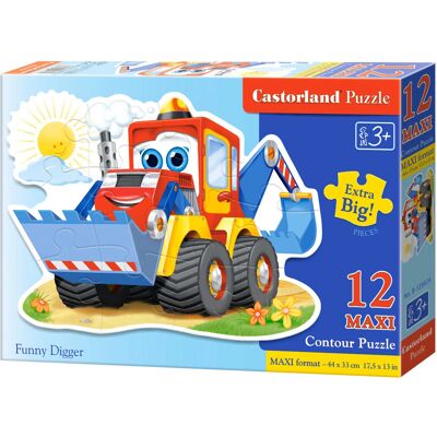 Castorland Lustiger Bagger 12 Maxi Puzzle - Cartoons Castorland Lustiger Bagger 12 Maxi Puzzle - Cartoons
