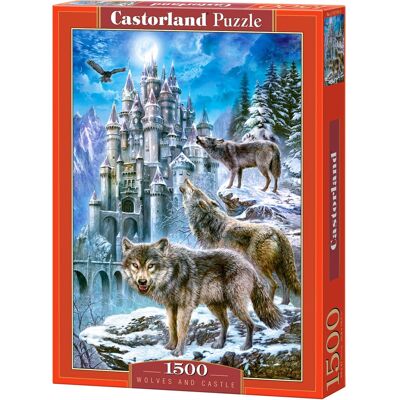 Castorland Wolven en Kasteel 1500 stukjes Puzzel Castorland Wolven en Kasteel 1500 stukjes Puzzel