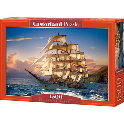 Castorland Voile au Coucher du Soleil - Puzzle 1500 pièces Castorland Voile au Coucher du Soleil - Puzzle 1500 pièces