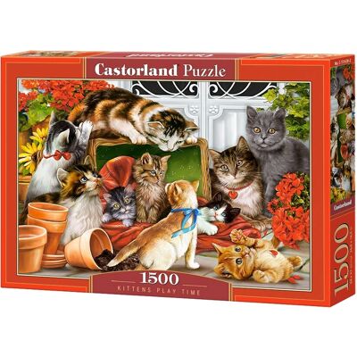 Castorland Temps de jeu des Chats 1500 pcs Puzzle - Puzzle Animal Castorland Temps de jeu des Chats 1500 pcs Puzzle - Puzzle Animal