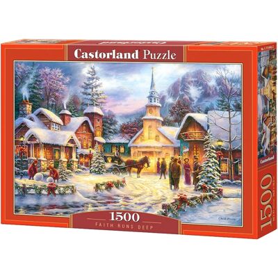 Castorland Faith Runs Deep 1500-delige Puzzel - Kerstmis Castorland Faith Runs Deep 1500-delige Puzzel - Kerstmis