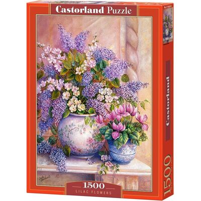 Puzzle de fleurs de lilas Castorland - 1500 pièces - Publicité Puzzle de fleurs de lilas Castorland - 1500 pièces - Publicité