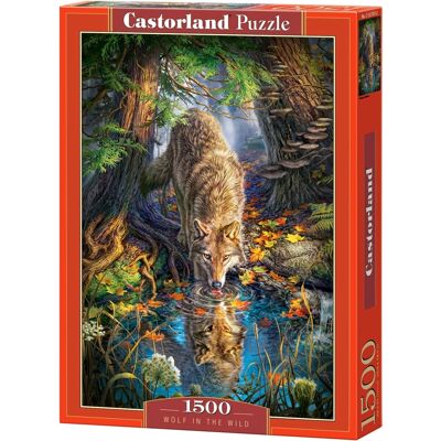 Castorland Wolf in het Wild - 1500 Stukjes Puzzel Castorland Wolf in het Wild - 1500 Stukjes Puzzel