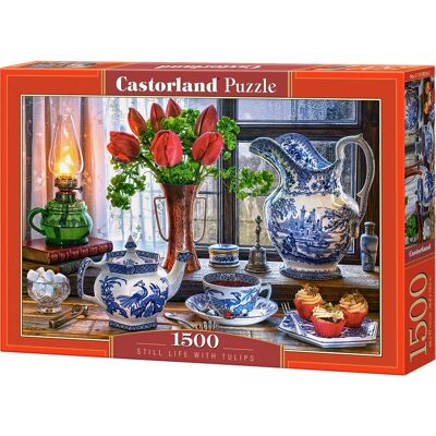 Castorland Still Life with Tulips 1500 Stück - Puzzle Castorland Still Life with Tulips 1500 Stück - Puzzle