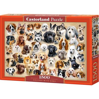 Castorland C-151943-2 Puzzle - 1500 Teile Hunde Collage Castorland C-151943-2 Puzzle - 1500 Teile Hunde Collage