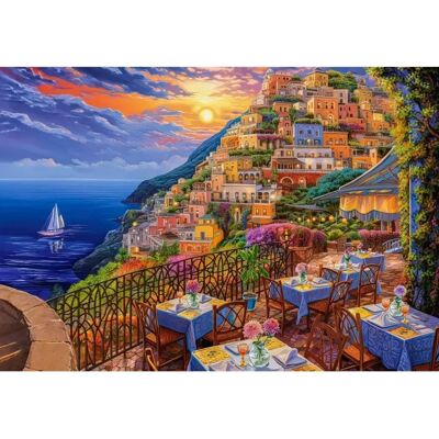 CASTOR 1500 Stück Positano Abend Puzzle - Puzzle CASTOR 1500 Stück Positano Abend Puzzle - Puzzle