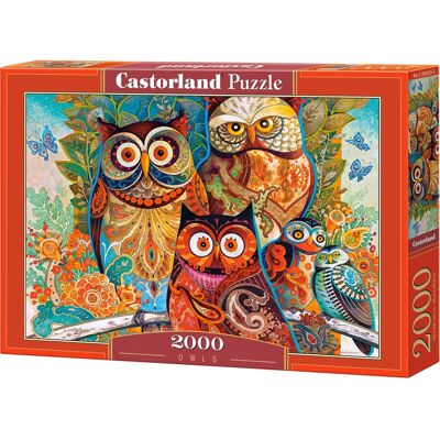 Puzzle Hiboux 2000 pièces - Castorland Art Puzzle Hiboux 2000 pièces - Castorland Art
