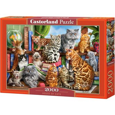 Castorland Katzenhaus Puzzle 2000 Teile - Puzzlespiel Castorland Katzenhaus Puzzle 2000 Teile - Puzzlespiel