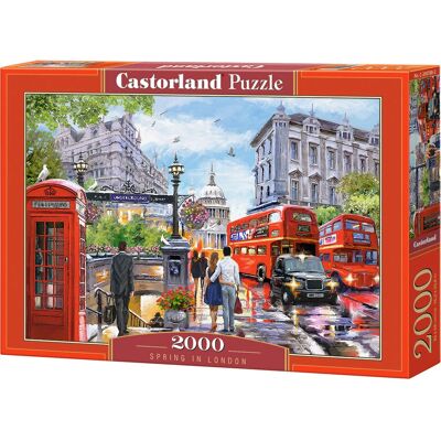 Castorland Wiosna w Londynie - Puzzle 2000 Elementów Castorland Wiosna w Londynie - Puzzle 2000 Elementów