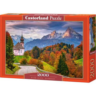 Castorland C-200795-2 Puzzel - Herfst in de Beierse Alpen, Duitsland, 2000 stukjes Castorland C-200795-2 Puzzel - Herfst in de Beierse Alpen, Duitsland, 2000 stukjes