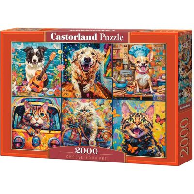Castorland Puzzel 2000 stukjes Kies je huisdier Castorland Puzzel 2000 stukjes Kies je huisdier
