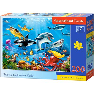 Castorland B-222094 Puzzle - Tropische Unterwasserwelt - 200 Teile Castorland B-222094 Puzzle - Tropische Unterwasserwelt - 200 Teile
