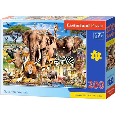 Castorland Savanna Tiere Puzzle - Puzzlespiel - 200 Stücke Castorland Savanna Tiere Puzzle - Puzzlespiel - 200 Stücke