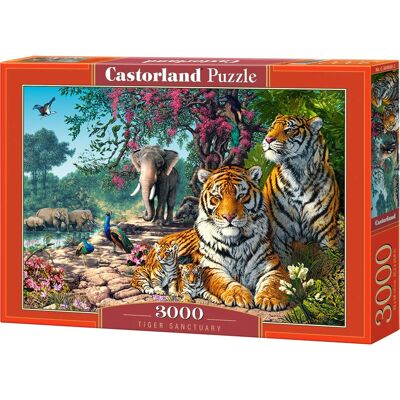 Castorland C-300600-2 Puzel - Tigří Útočiště - 3000 Kusů Castorland C-300600-2 Puzel - Tigří Útočiště - 3000 Kusů