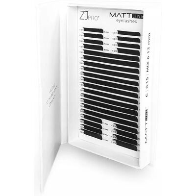 ZJ PRO - MATTline C0.07 Mix - Czarny - 6-13mm - Rzęsy ZJ PRO - MATTline C0.07 Mix - Czarny - 6-13mm - Rzęsy