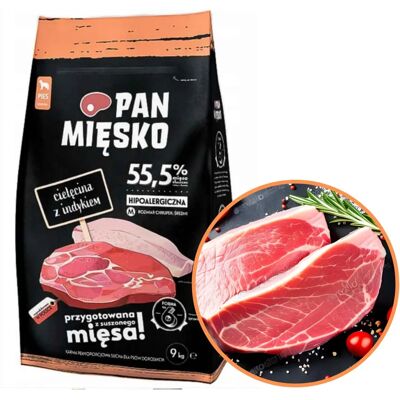 Pan Mięsko Cielęcina z Indykiem - Karma dla Psów Pan Mięsko Cielęcina z Indykiem - Karma dla Psów
