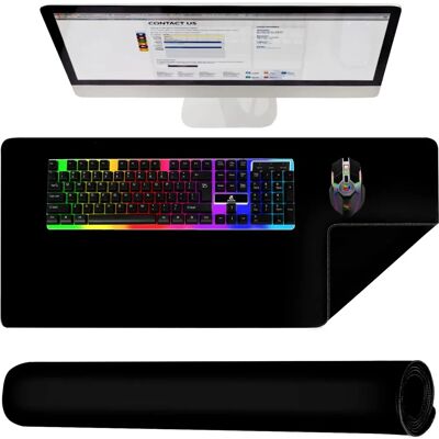 IZOXIS Musmatte og Tastaturplade - Sort - P18625 - Musmatte og tastaturplade IZOXIS Musmatte og Tastaturplade - Sort - P18625 - Musmatte og tastaturplade