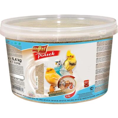 Vitapol Sable avec Coquillages - Sable pour Oiseaux 3L - 5,4kg - Publicité Vitapol Sable avec Coquillages - Sable pour Oiseaux 3L - 5,4kg - Publicité