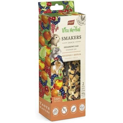 BELLAVITA Vita herbal Smakers Frutteto del Nonno - Friandise pour rongeurs et lapins - 2 pièces - Publicité BELLAVITA Vita herbal Smakers Frutteto del Nonno - Friandise pour rongeurs et lapins - 2 pièces - Publicité