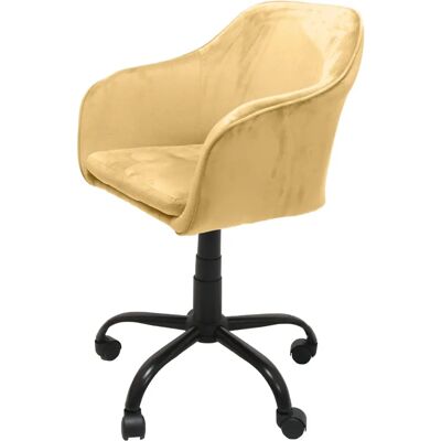 Topeshop Chaise de Bureau Jaune Marlin - Assise et Dossier Rembourrés - Publicité Topeshop Chaise de Bureau Jaune Marlin - Assise et Dossier Rembourrés - Publicité