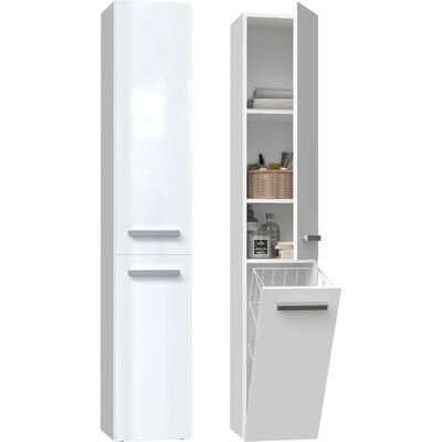 Topeshop NEL IV Kylpyhuonekaappi Valkoinen - Kylpyhuonekaappi Topeshop NEL IV Kylpyhuonekaappi Valkoinen - Kylpyhuonekaappi