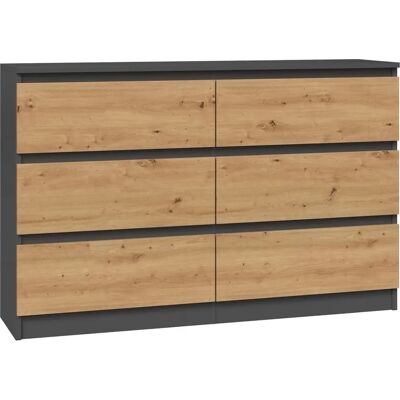 Topeshop M6 120 Antracyt/Art Kommode - Möbeltyp Topeshop M6 120 Antracyt/Art Kommode - Möbeltyp