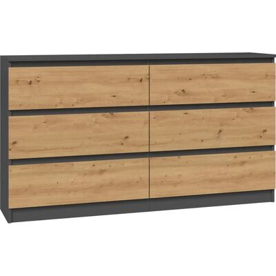 Topeshop M6 140 ANT/ART Lipasto - Moderni säilytysratkaisu Topeshop M6 140 ANT/ART Lipasto - Moderni säilytysratkaisu