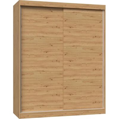 Topeshop IGA 160 Schwebetürenschrank Eiche - 7 Regale, 2 Türen - Schlafzimmer Topeshop IGA 160 Schwebetürenschrank Eiche - 7 Regale, 2 Türen - Schlafzimmer