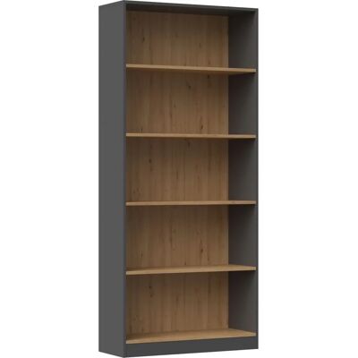 Topeshop R80 Bücherschrank - Anthrazit & Dąb Artisan Topeshop R80 Bücherschrank - Anthrazit & Dąb Artisan