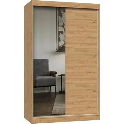 Topeshop - IGA 120 ART - Eiche Artisan - 2 Türen - Kleiderschrank Topeshop - IGA 120 ART - Eiche Artisan - 2 Türen - Kleiderschrank