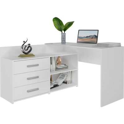 Bureau informatique Topeshop DANY BIEL KPL Blanc - Bureau - Publicité Bureau informatique Topeshop DANY BIEL KPL Blanc - Bureau - Publicité