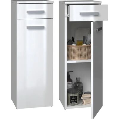 Topeshop Weiß Badezimmer-Schrank - Badezimmer-Aufbewahrung Topeshop Weiß Badezimmer-Schrank - Badezimmer-Aufbewahrung