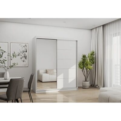 Sconto Bono Weiß 2-Türer Schwebetürenschrank - Kleiderschrank Sconto Bono Weiß 2-Türer Schwebetürenschrank - Kleiderschrank
