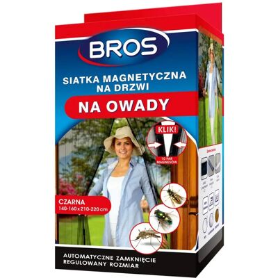 Porte moustiquaire magnétique BROS - 80-100 x 210-220 cm - Noir - Protection contre insectes - Publicité Porte moustiquaire magnétique BROS - 80-100 x 210-220 cm - Noir - Protection contre insectes - Publicité