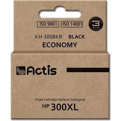 Cartucho de tinta Actis KH-300BKR - Preto - Jato de tinta - 15ml - Original Cartucho de tinta Actis KH-300BKR - Preto - Jato de tinta - 15ml - Original