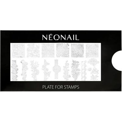 NEONAIL Modèle 19 - Plaque de stamping pour ongles de mariage - Publicité NEONAIL Modèle 19 - Plaque de stamping pour ongles de mariage - Publicité