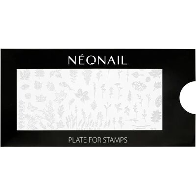 NEONAIL Stempelplatte 22 - Blumiges Naturdesign NEONAIL Stempelplatte 22 - Blumiges Naturdesign