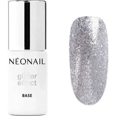 NEONAIL Silver Twinkle Glitter Effect Base - Hybrid Nail Polish NEONAIL Silver Twinkle Glitter Effect Base - Hybrid Nail Polish