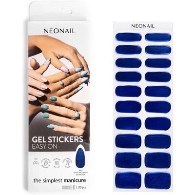 NEONAIL Easy On Gel Stickers - Tipul unghiei: Gel & Acril, 20 buc, Albastru, Finisaj Metalic NEONAIL Easy On Gel Stickers - Tipul unghiei: Gel & Acril, 20 buc, Albastru, Finisaj Metalic