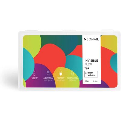 Neonail Flexi Tips Invisible - False Nails - 300 pcs Neonail Flexi Tips Invisible - False Nails - 300 pcs