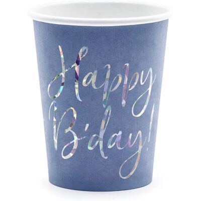 Pricenet - Happy B'day - Navyblau - Disposable Cups Pricenet - Happy B'day - Navyblau - Disposable Cups