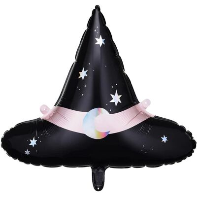 PartyDeco Black Witch's Hat Foil Balloon - Halloween Decor PartyDeco Black Witch's Hat Foil Balloon - Halloween Decor