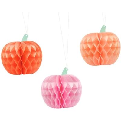 PartyDeco Honigwaben Kürbis Deko - Halloween Pumpkin Schmuck PartyDeco Honigwaben Kürbis Deko - Halloween Pumpkin Schmuck