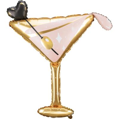 PartyDeco Gold Cocktail Glass Foil Balloon - Party Balloon PartyDeco Gold Cocktail Glass Foil Balloon - Party Balloon