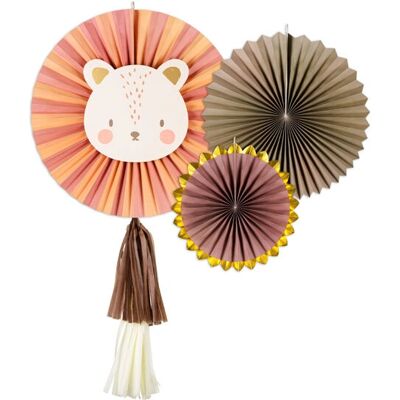 PartyDeco RPK27 Partydekoration - Papierrosetten, Mischen, 26-43cm PartyDeco RPK27 Partydekoration - Papierrosetten, Mischen, 26-43cm