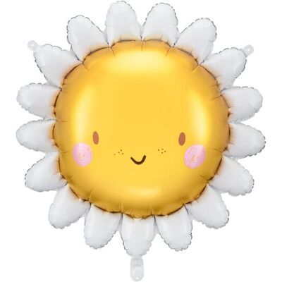 PartyDeco Sonnen Foil Balloon 90cm Gelb - Party Balloon PartyDeco Sonnen Foil Balloon 90cm Gelb - Party Balloon